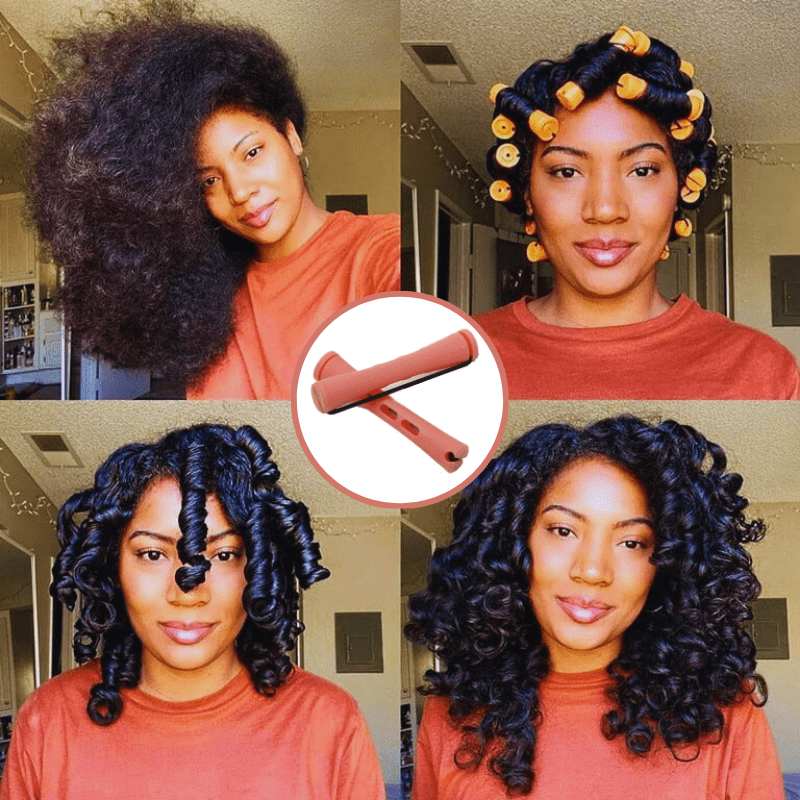 Heat-free cold wave rods creating soft, bouncy curls in fine hair without damage