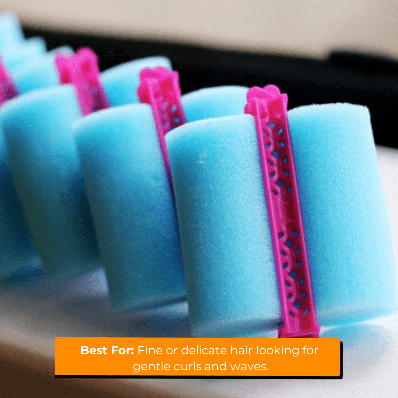 Foam rollers for gentle waves without heat damage