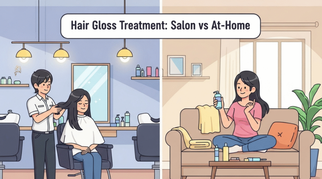 Hair Gloss Treatment: Salon vs At-Home – The Complete Guide