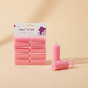 CloudCurl Foam Rollers 10-piece pink set with packaging for heatless curls