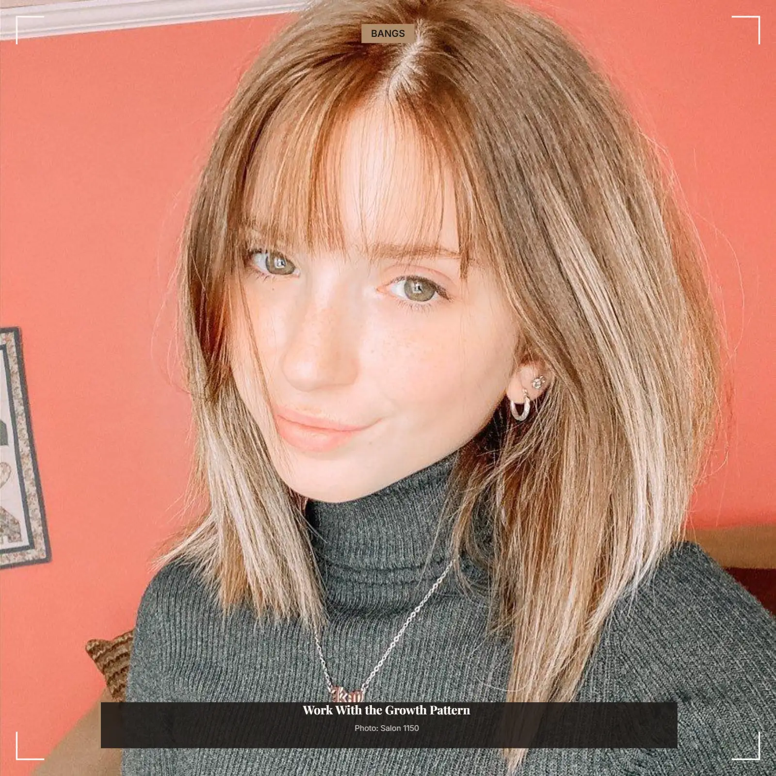 title: Cowlick-Friendly Partial Split
filename: cowlick-partial-split-thin-hair-bangs
alt: Thin hair with a partial bang split following a natural front cowlick
type: body
label: BANGS
suggested_template: Category Tag
# Work With the Growth Pattern
> Photo: Salon 1150