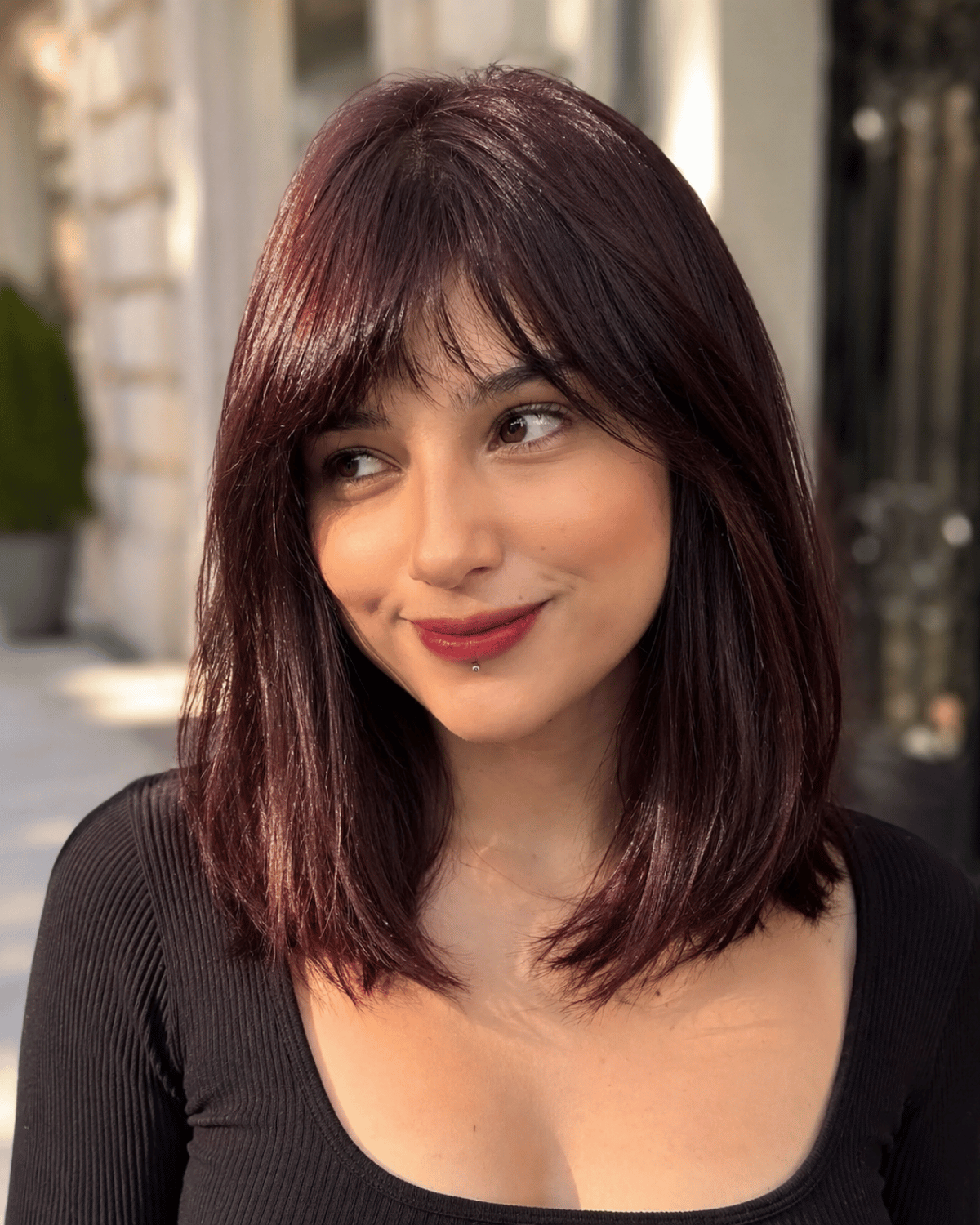 plum-brown-straight-shoulder-length-hair
