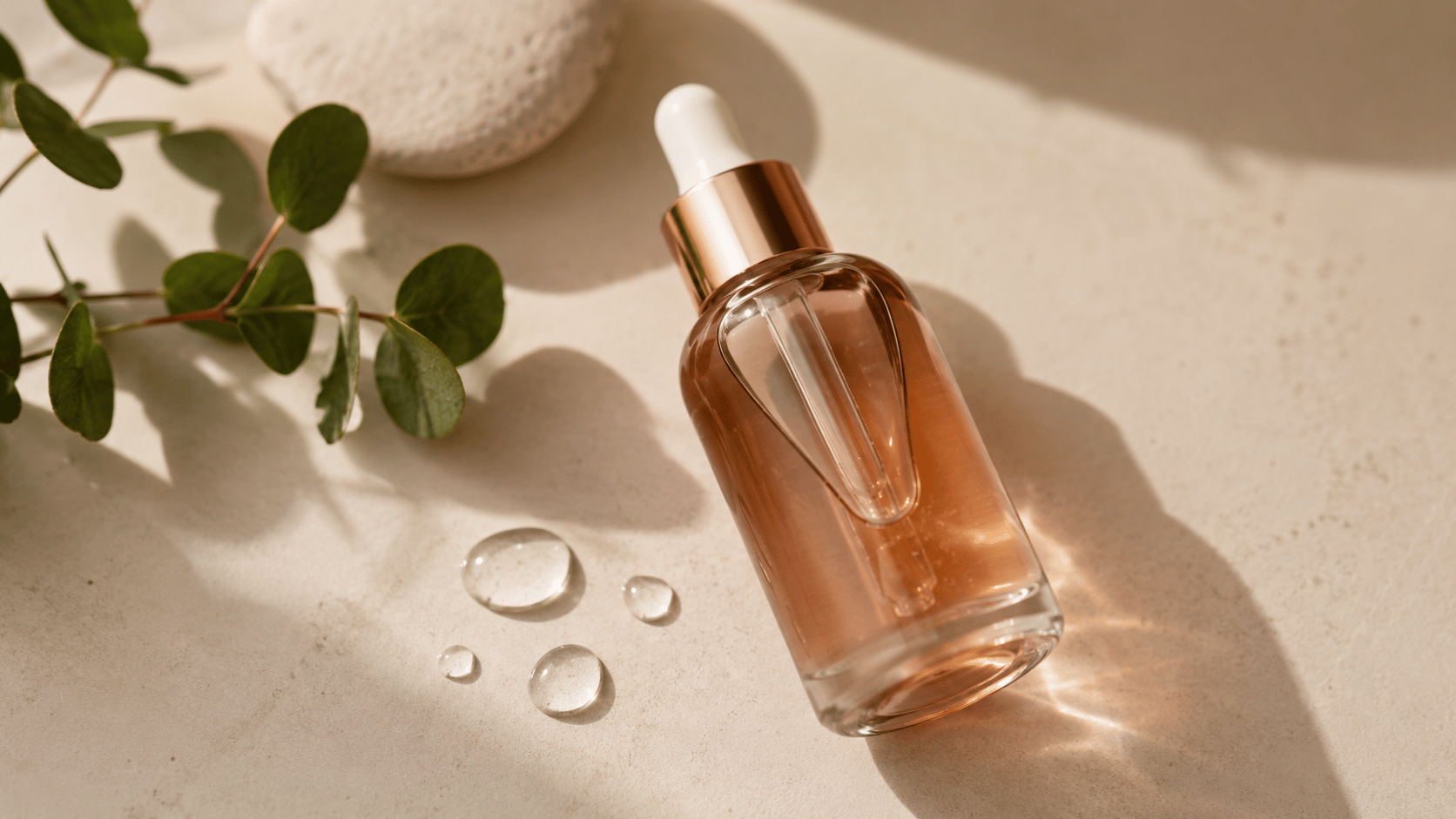 Amber serum bottle representing peptide skincare benefits for healthy skin at Salon 1150 Austin