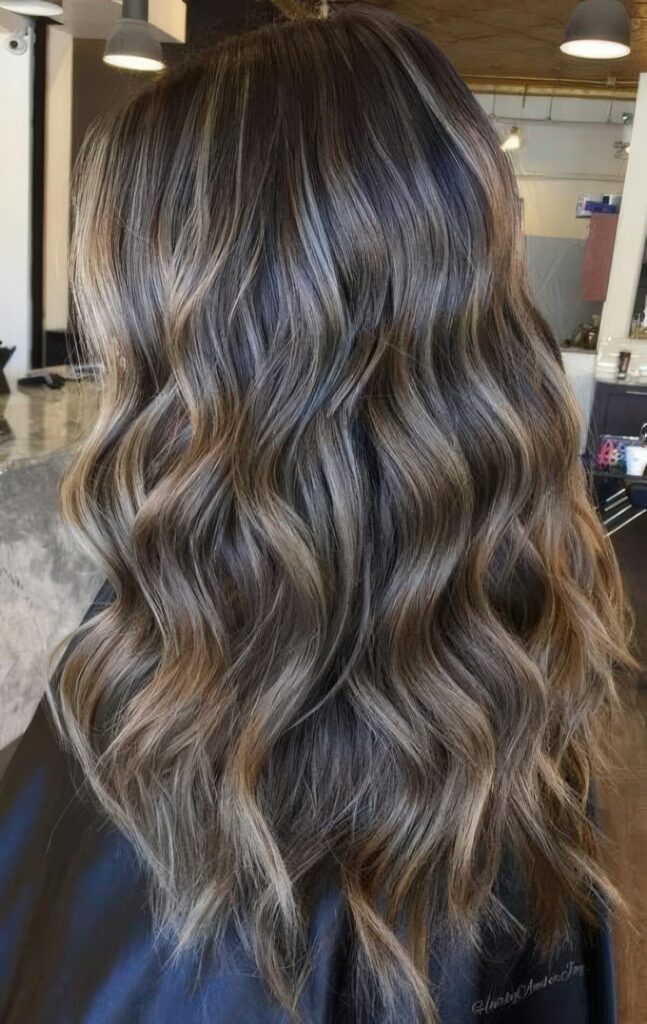 Caramel babylights for a natural sun-kissed hair effect